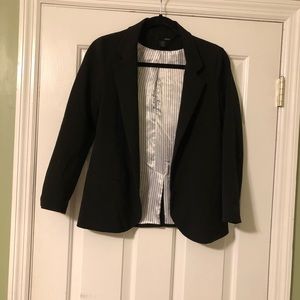Aqua black blazer